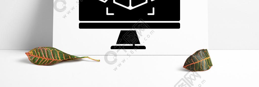 计算机辅助设计的黑色标志符号图标图形设计计算机辅助的制造软件在